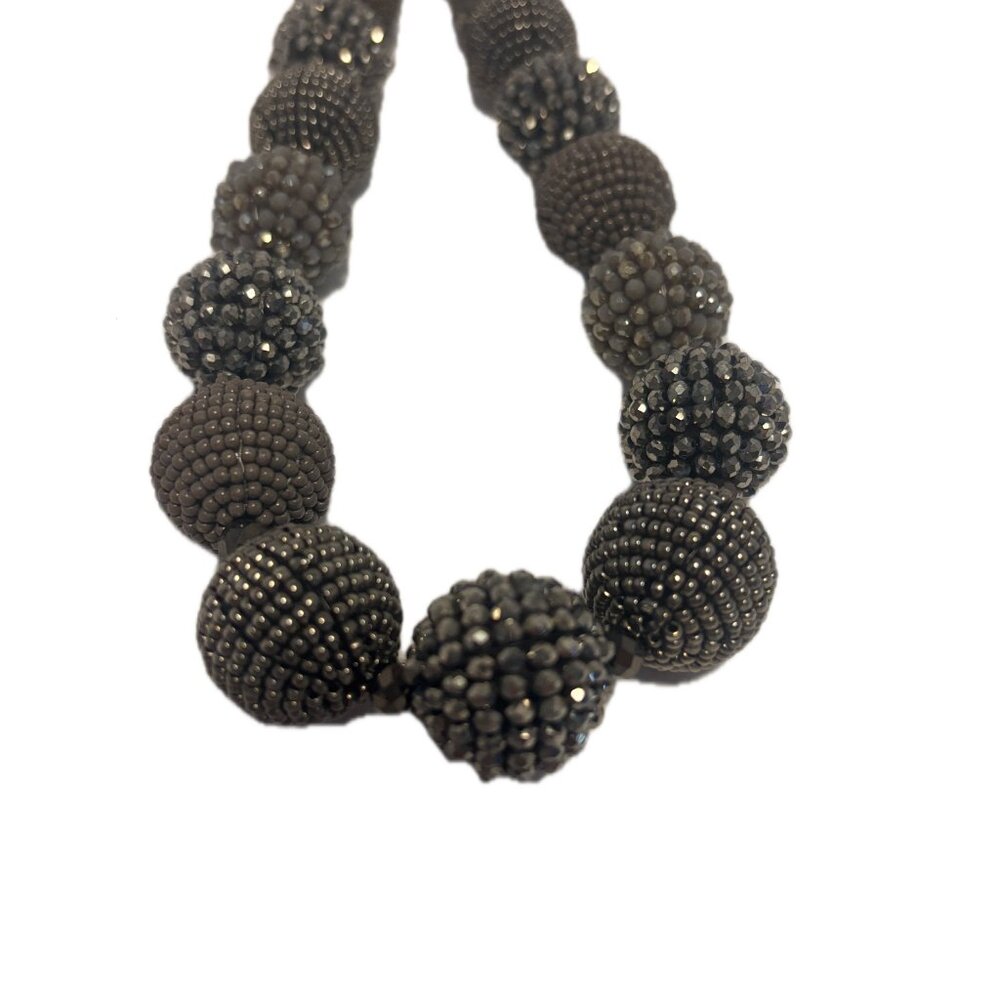 Bundle 3 Chico’s Silver/Crystal Statement Necklac… - image 3